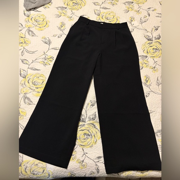 Wonderly Pants - Wonderly Black Wide-Leg Women's Pants